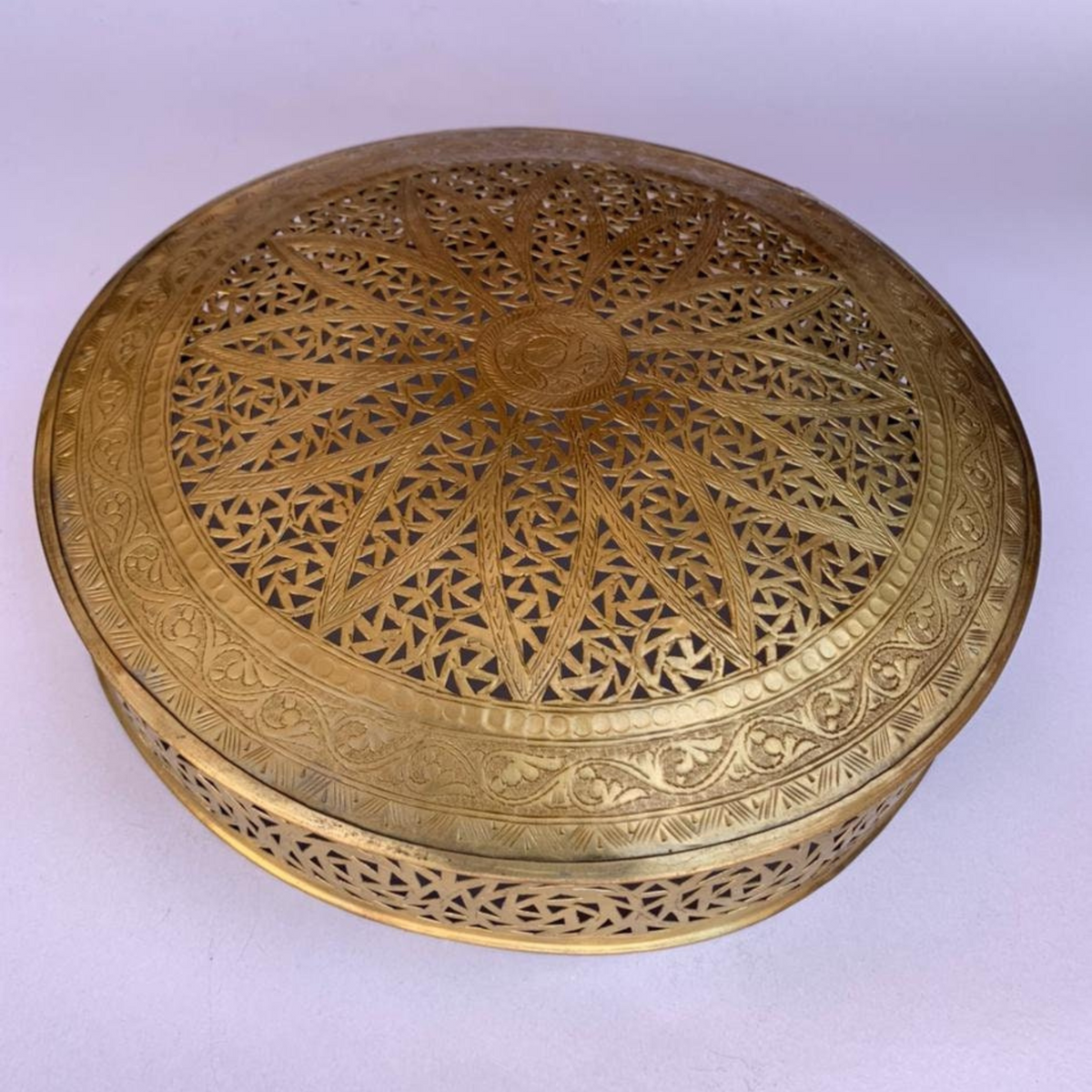 Handmade Moroccan Brass Wall Sconce - View 4