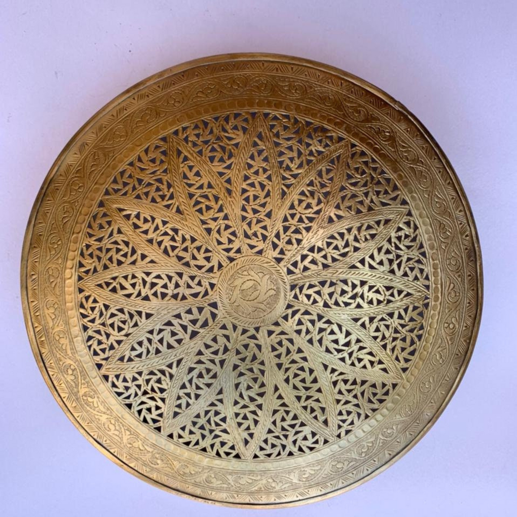 Handmade Moroccan Brass Wall Sconce - View 3