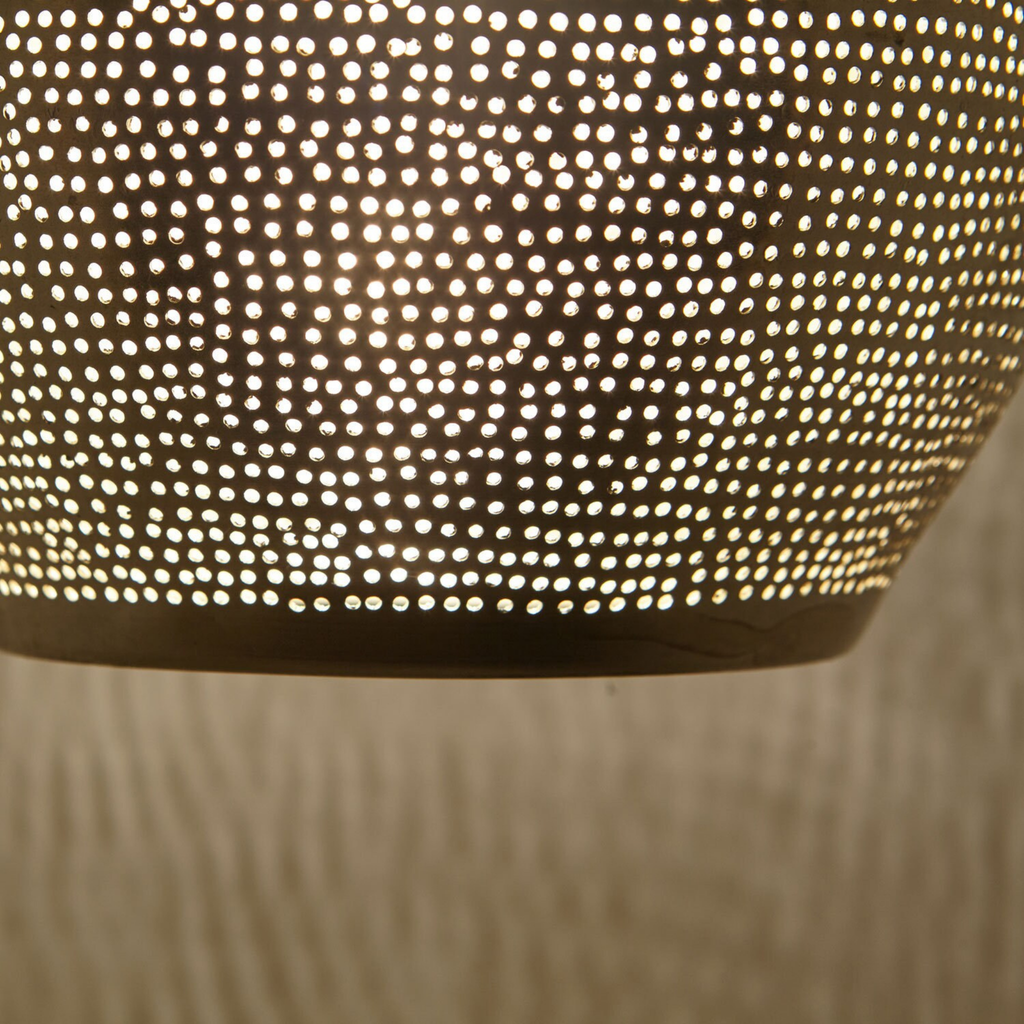 Handmade Moroccan Brass Dome Pendant Light - View 3