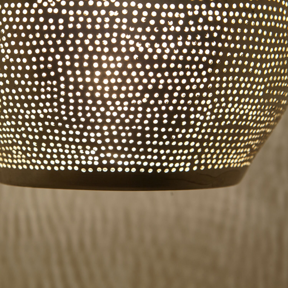 Handmade Moroccan Brass Dome Pendant Light - View 3