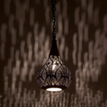 Oval Cutout Moroccan Brass Ceiling Light - View 1