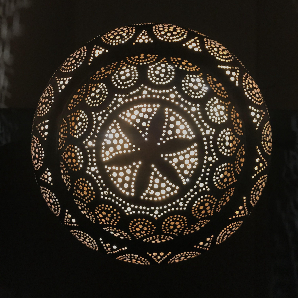 Artisan Moroccan Brass Teardrop Ceiling Lamp - View 5