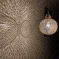 Flared Moroccan Brass Ceiling Pendant Light - View 1