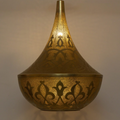 Star Motif Moroccan Brass Ceiling Pendant - View 1