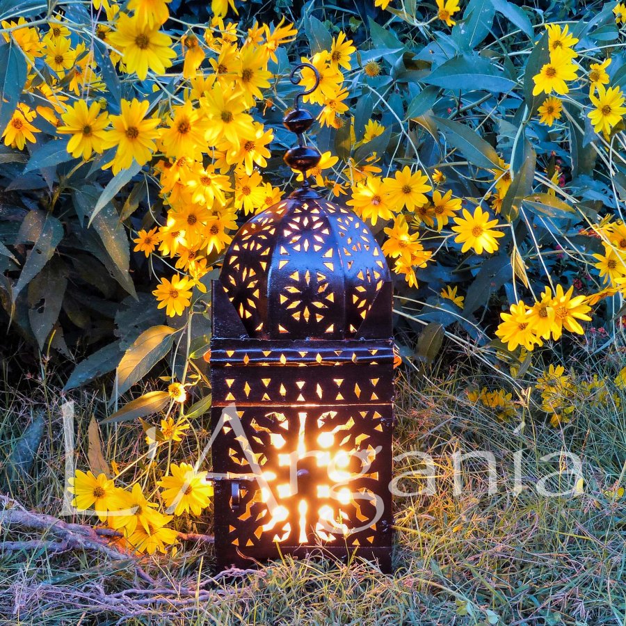 Handcrafted Fnar Moroccan Brass Light - View 2