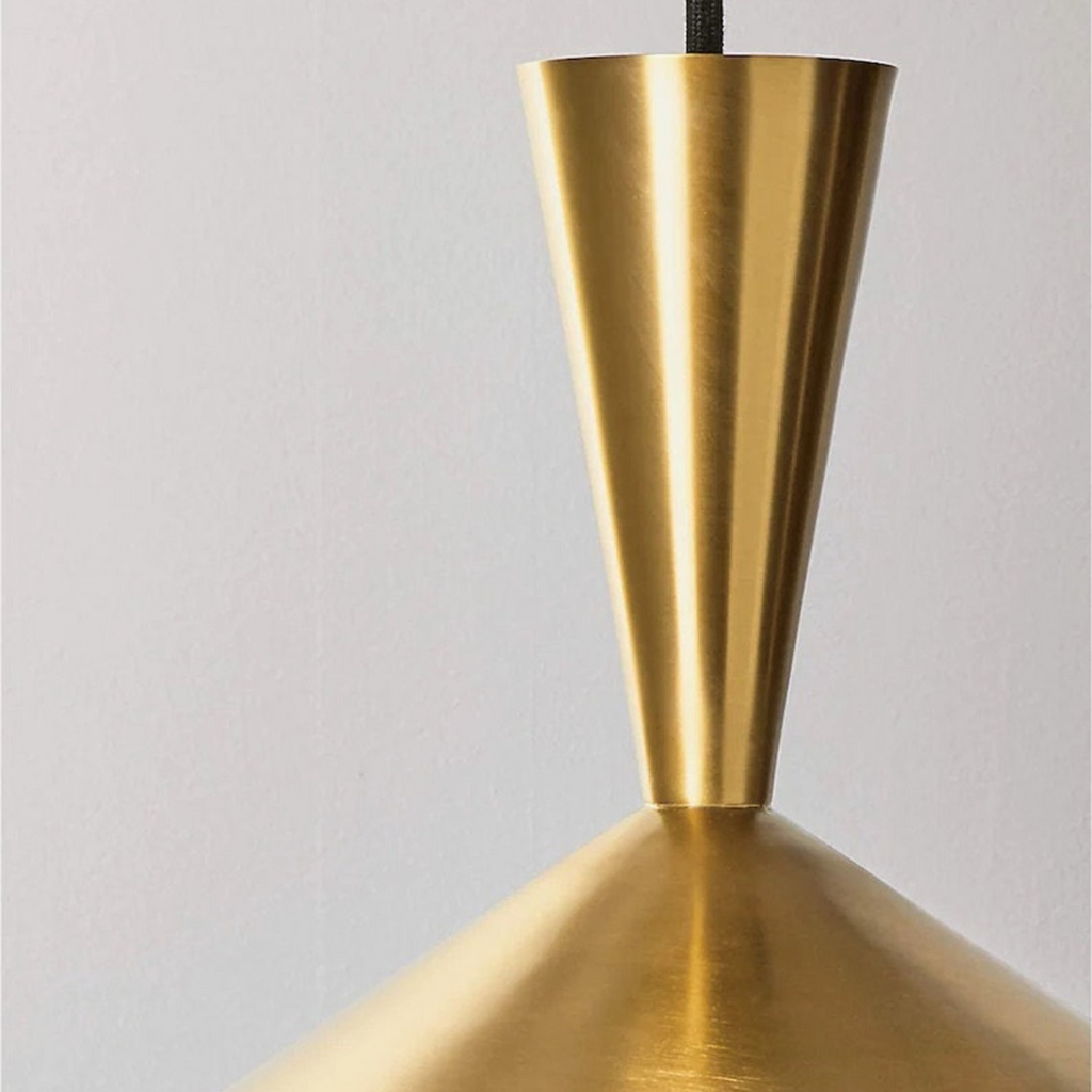 Cone Ceiling Light Gold Brass - View 4
