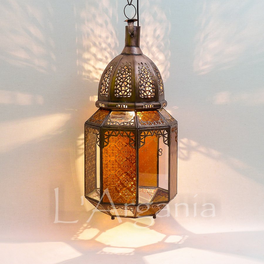 Handcrafted Jawhar Mandarine Moroccan Brass Light - View 1