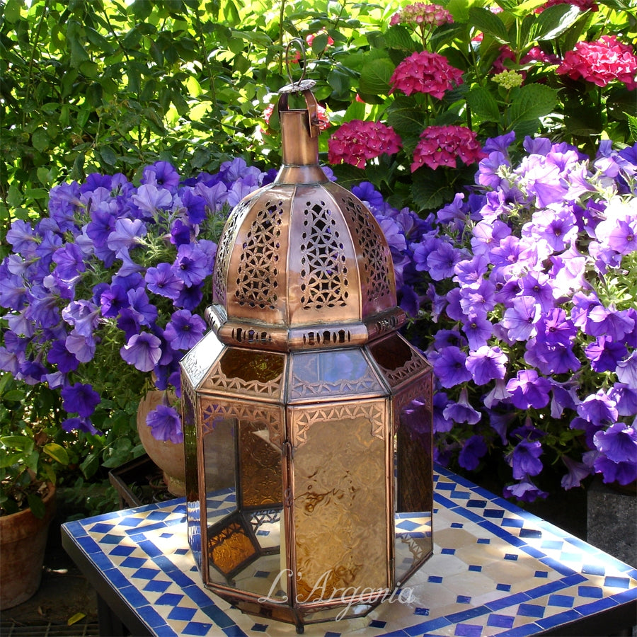 Handcrafted Jawhar Mandarine Moroccan Brass Light - View 3