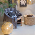 Handmade Round Brass Globe Table Lamp - View 1