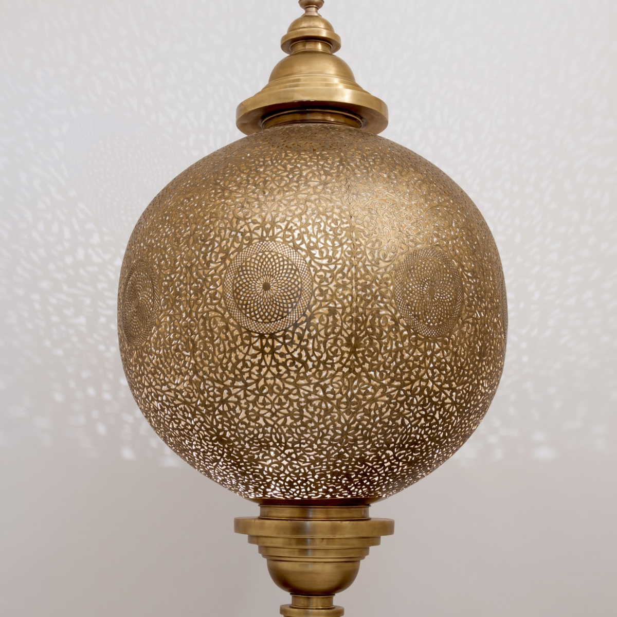 Dining Room Moroccan Brass Pendant Chandelier - View 1