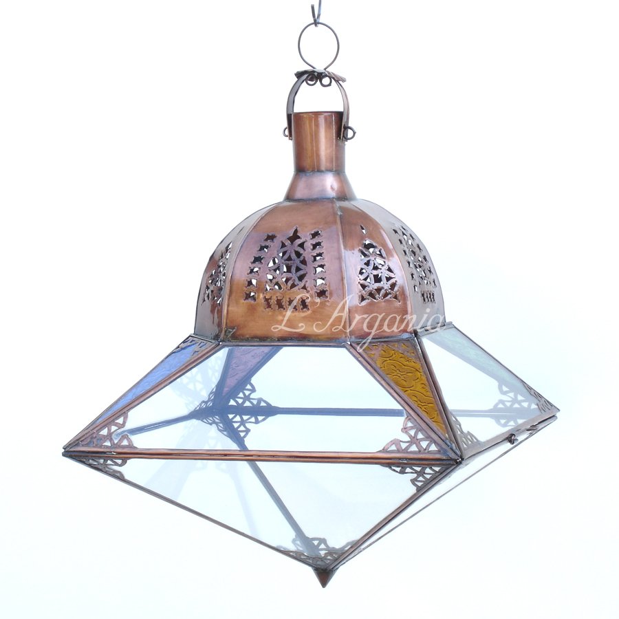 Handcrafted Mahzen Copper Xl Moroccan Brass Light - View 2