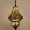Hallway Moroccan Brass Teardrop Light - View 1