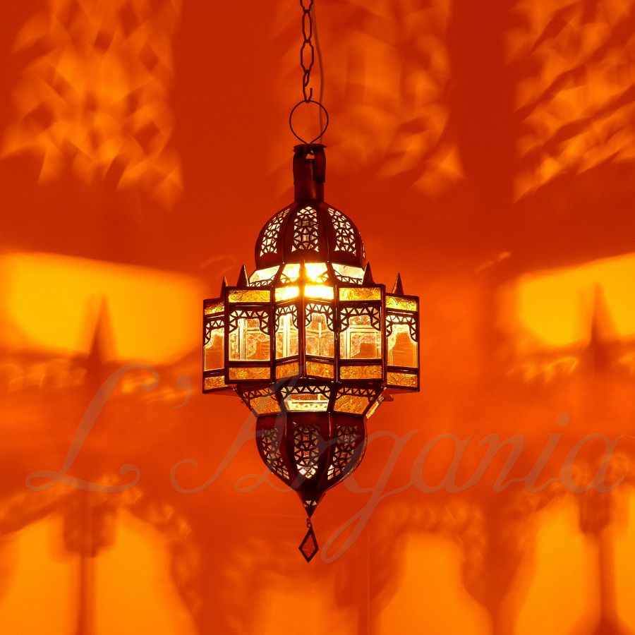 Handcrafted Mqenta Mandarine Moroccan Brass Light - View 3