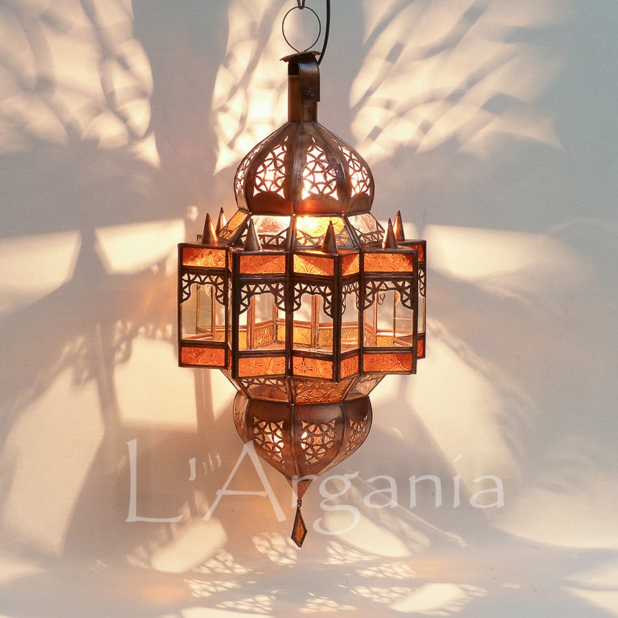 Handcrafted Mqenta Mandarine Moroccan Brass Light - View 1