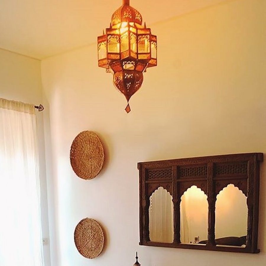 Handcrafted Mqenta Mandarine Moroccan Brass Light - View 4