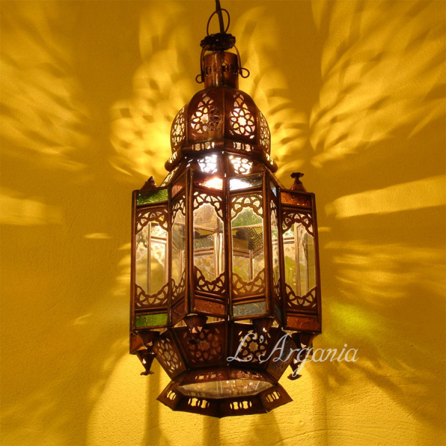 Handcrafted Mqenta Mini Moroccan Brass Light - View 3