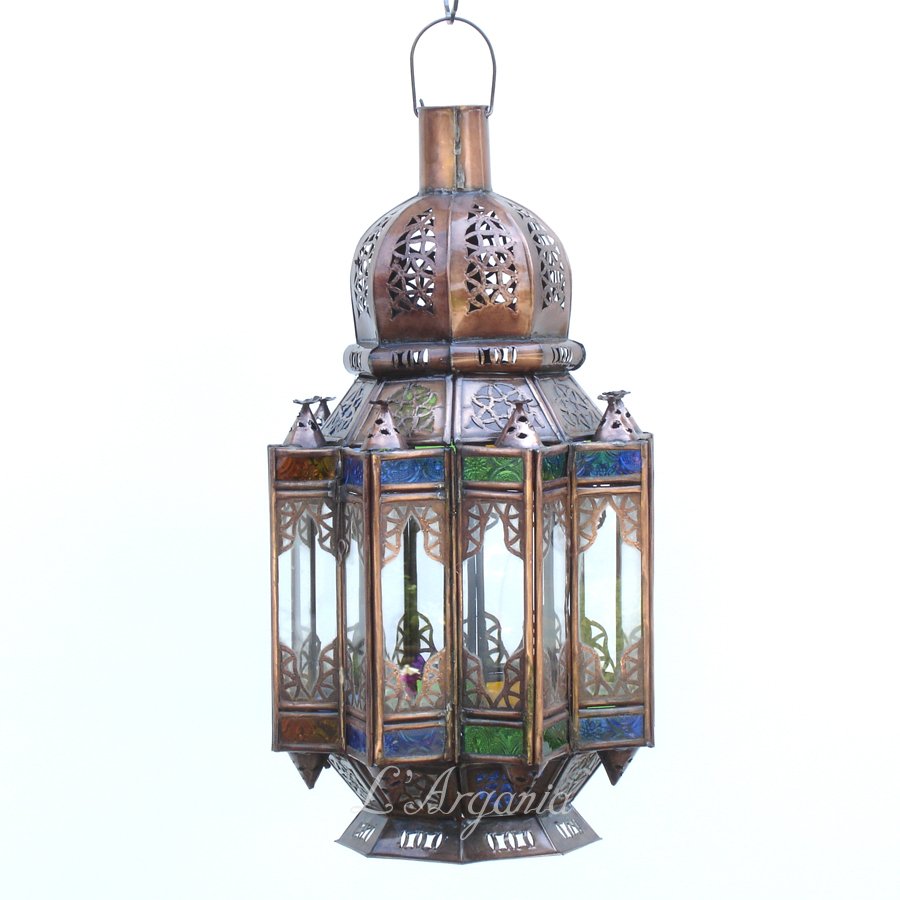 Handcrafted Mqenta Mini Moroccan Brass Light - View 2