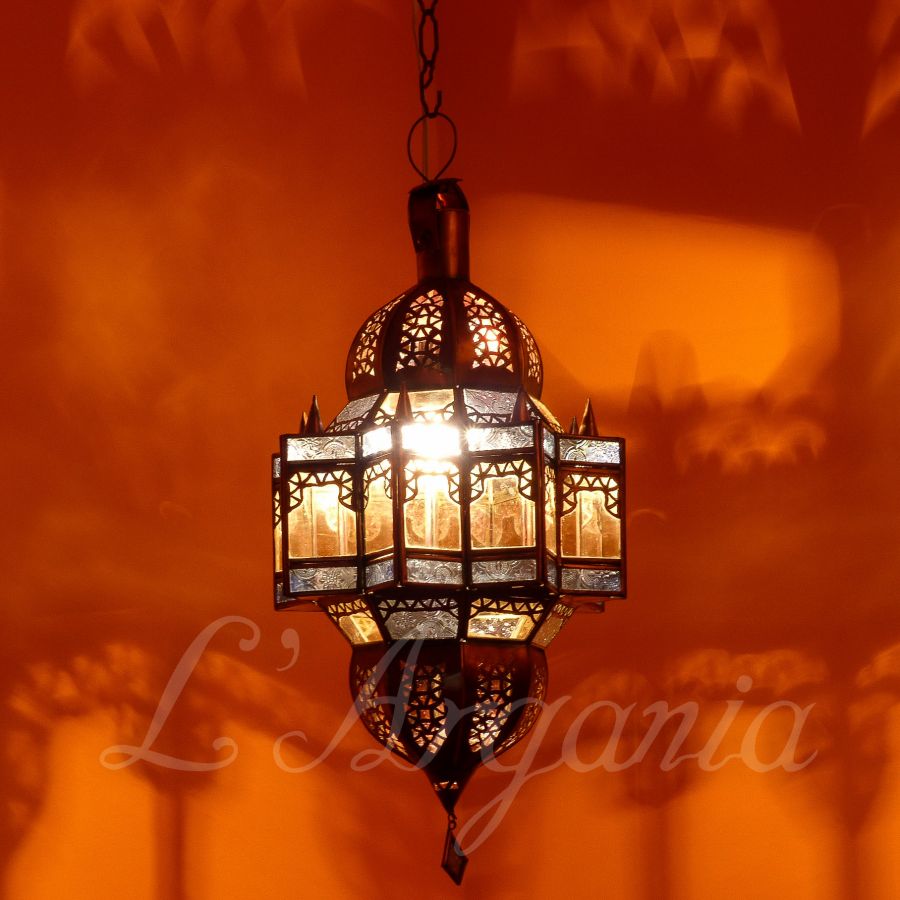 Handcrafted Mqenta Sky Moroccan Brass Light - View 3