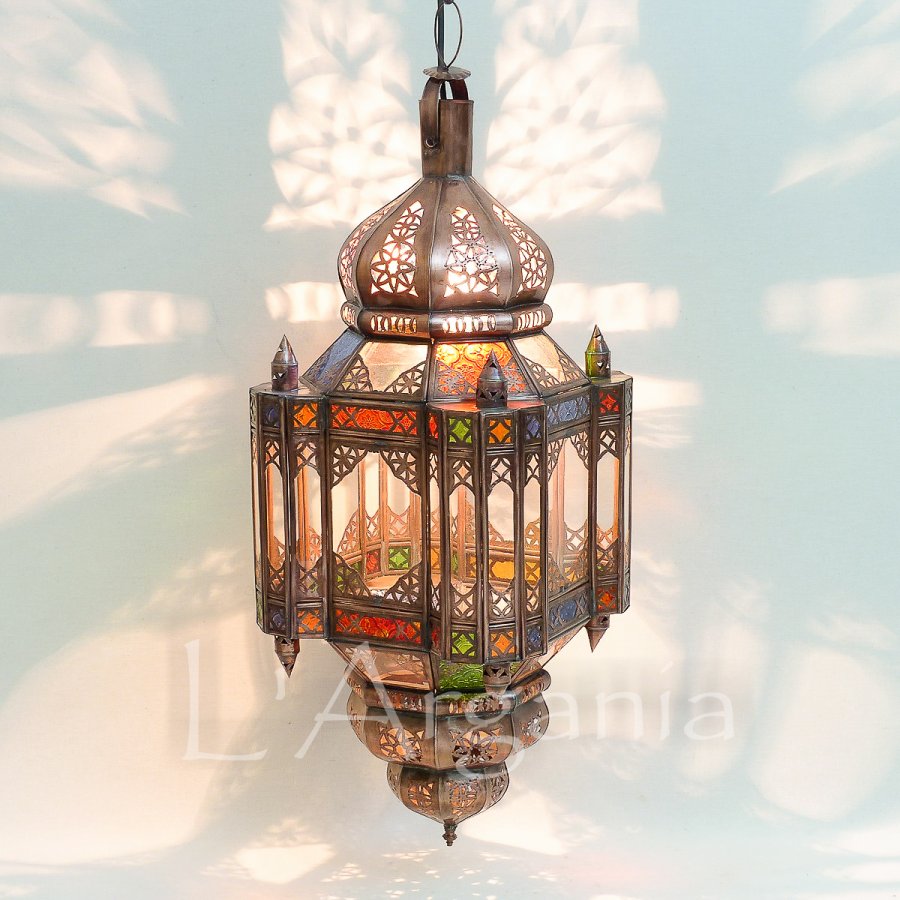 Handcrafted Nayira Khalid Moroccan Brass Light - View 1