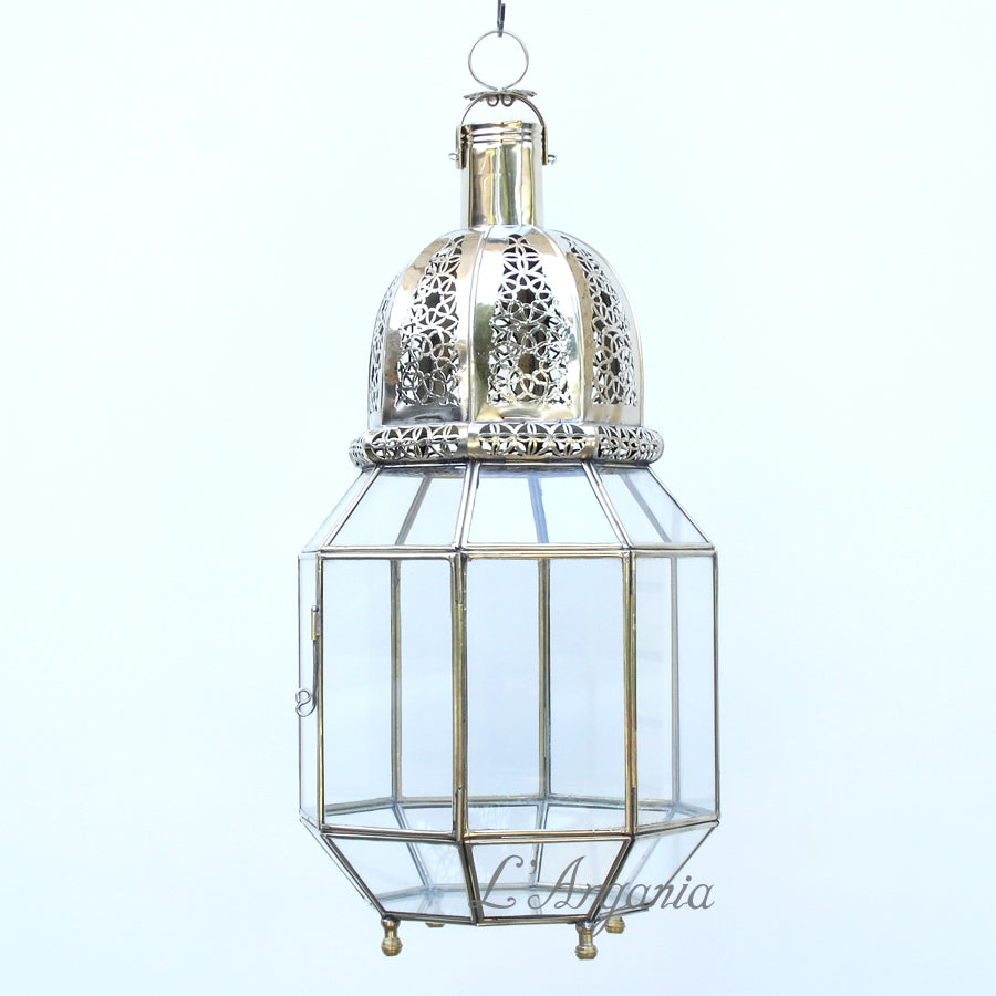 Handcrafted Sahil Silver Moroccan Brass Light - View 2