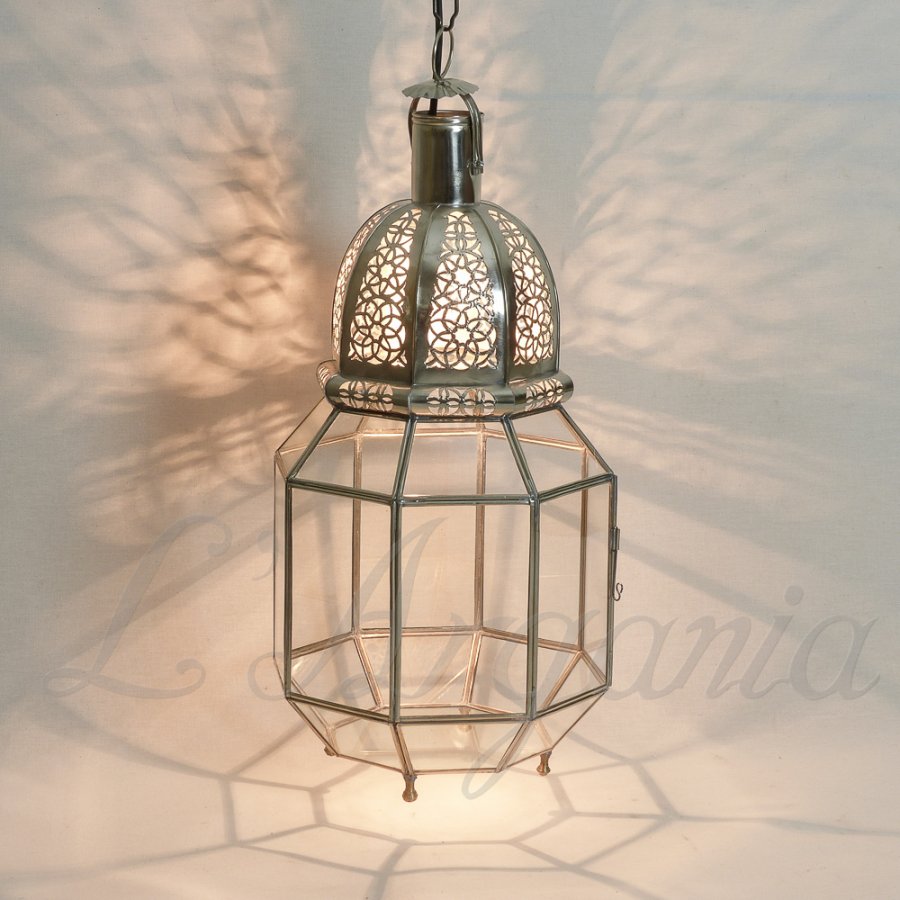 Handcrafted Sahil Silver Moroccan Brass Light - View 1