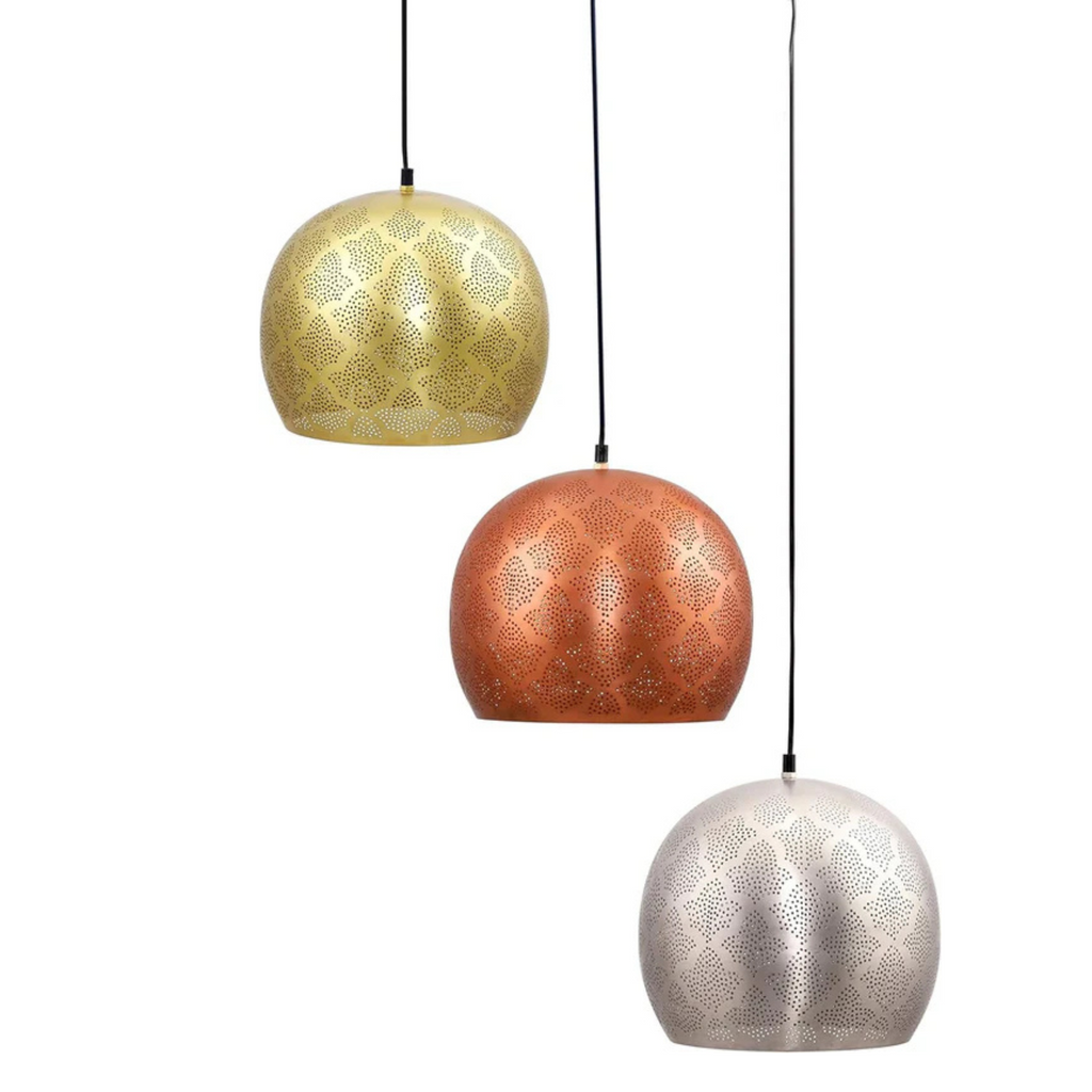 Smooth Brass Hanging Drop Pendant Light - View 5