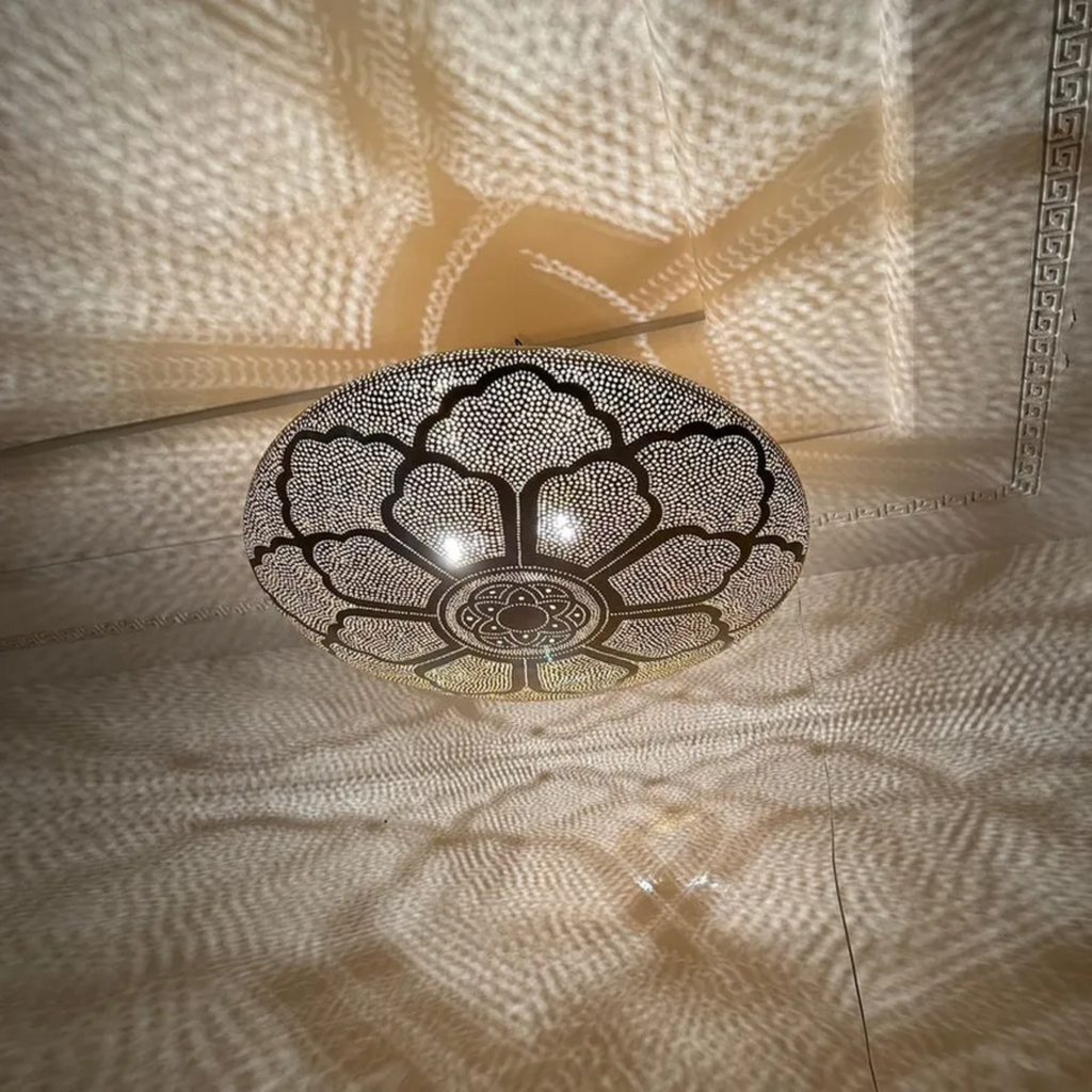 Statement Moroccan Brass Dining Chandelier - View 1